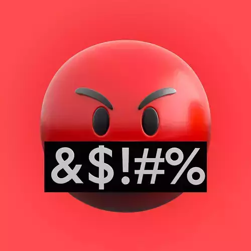 Emoji Rude Red 3D model