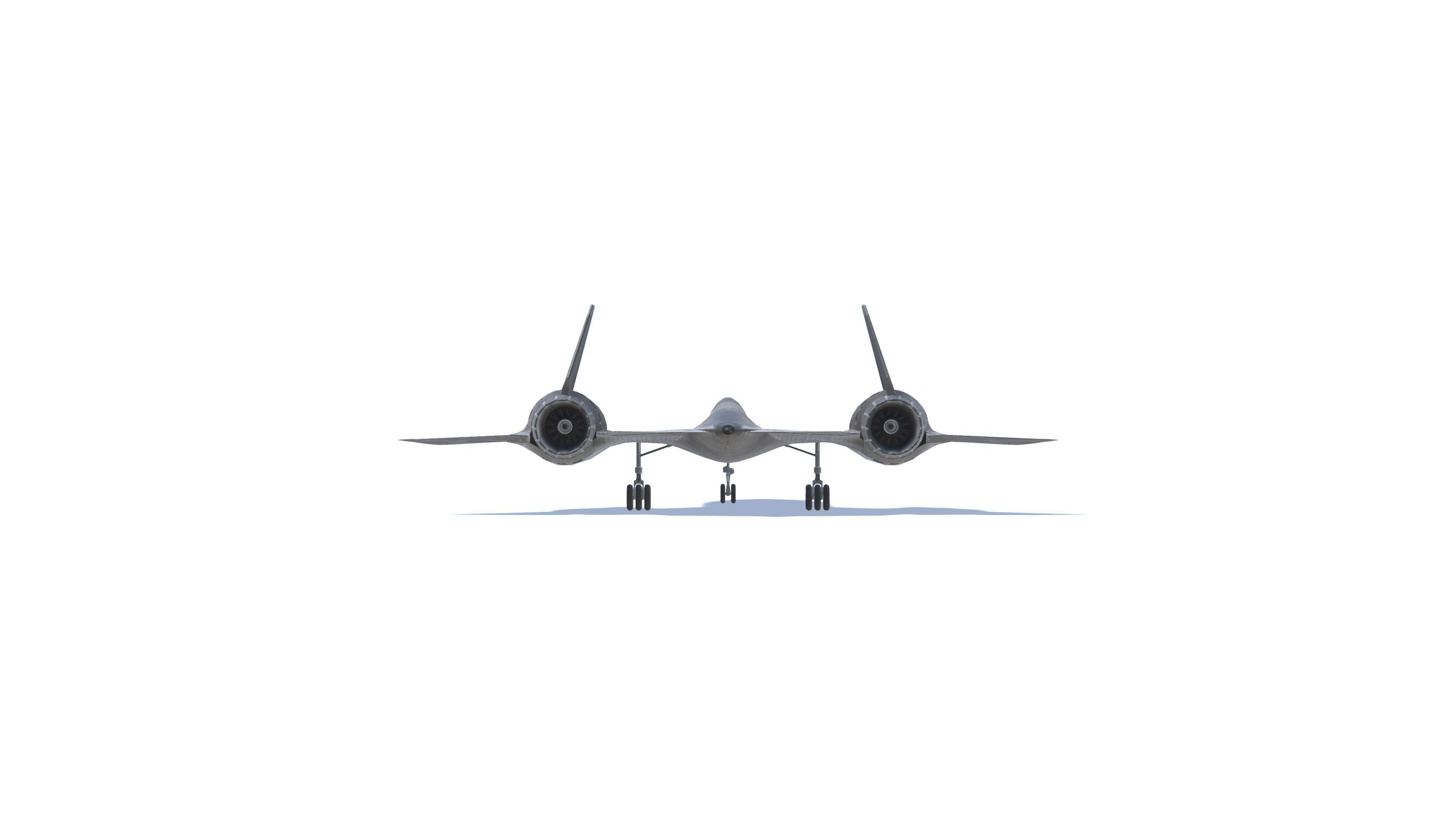 YF-12A Blackbird Low-poly 3D model_20