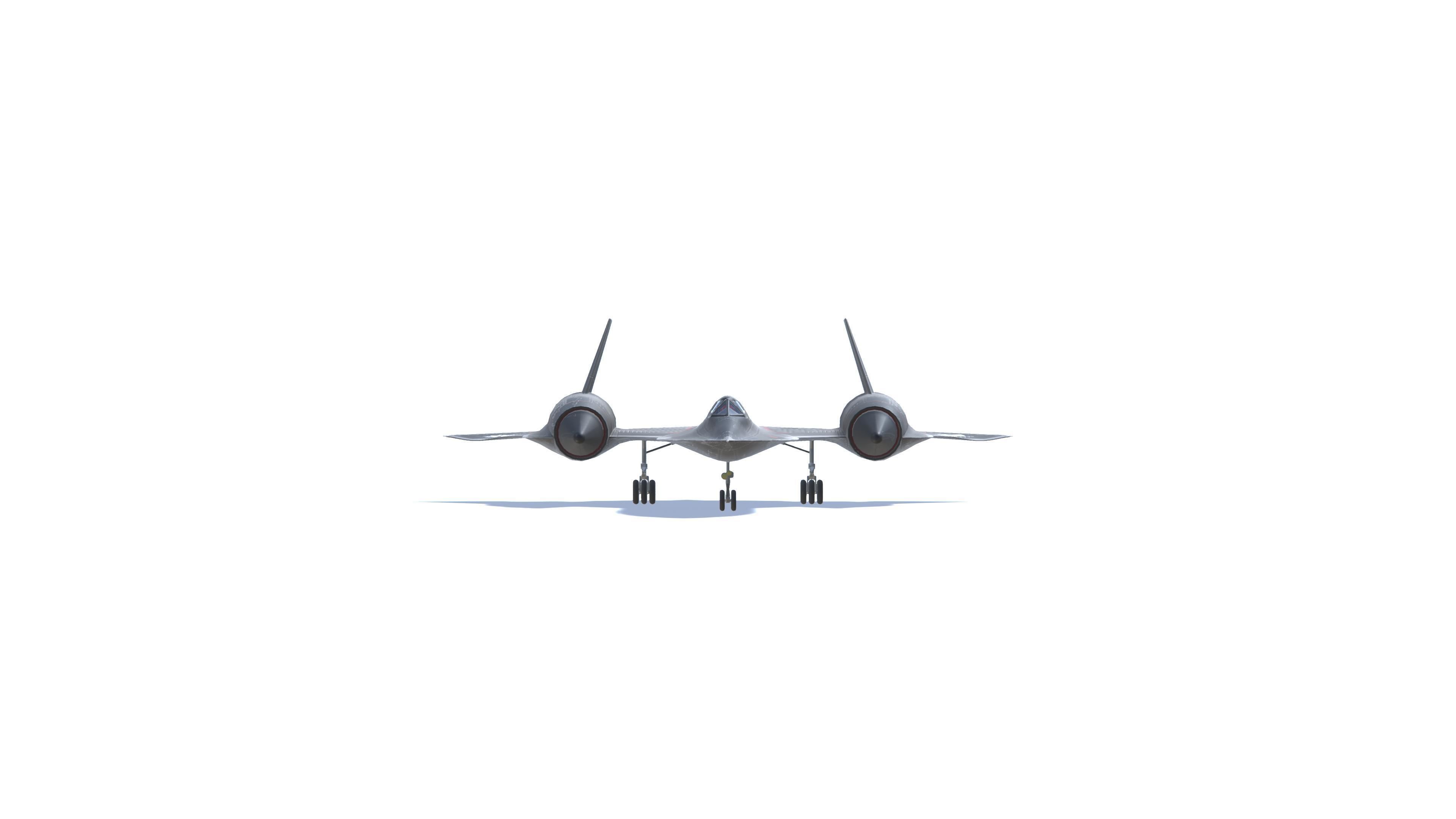 YF-12A Blackbird Low-poly 3D model_18