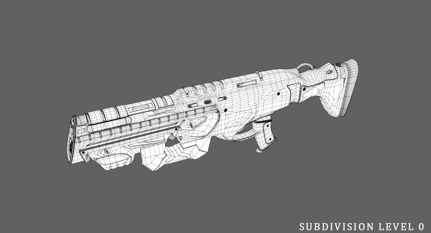 Robot Soldier Low-poly 3D model_12