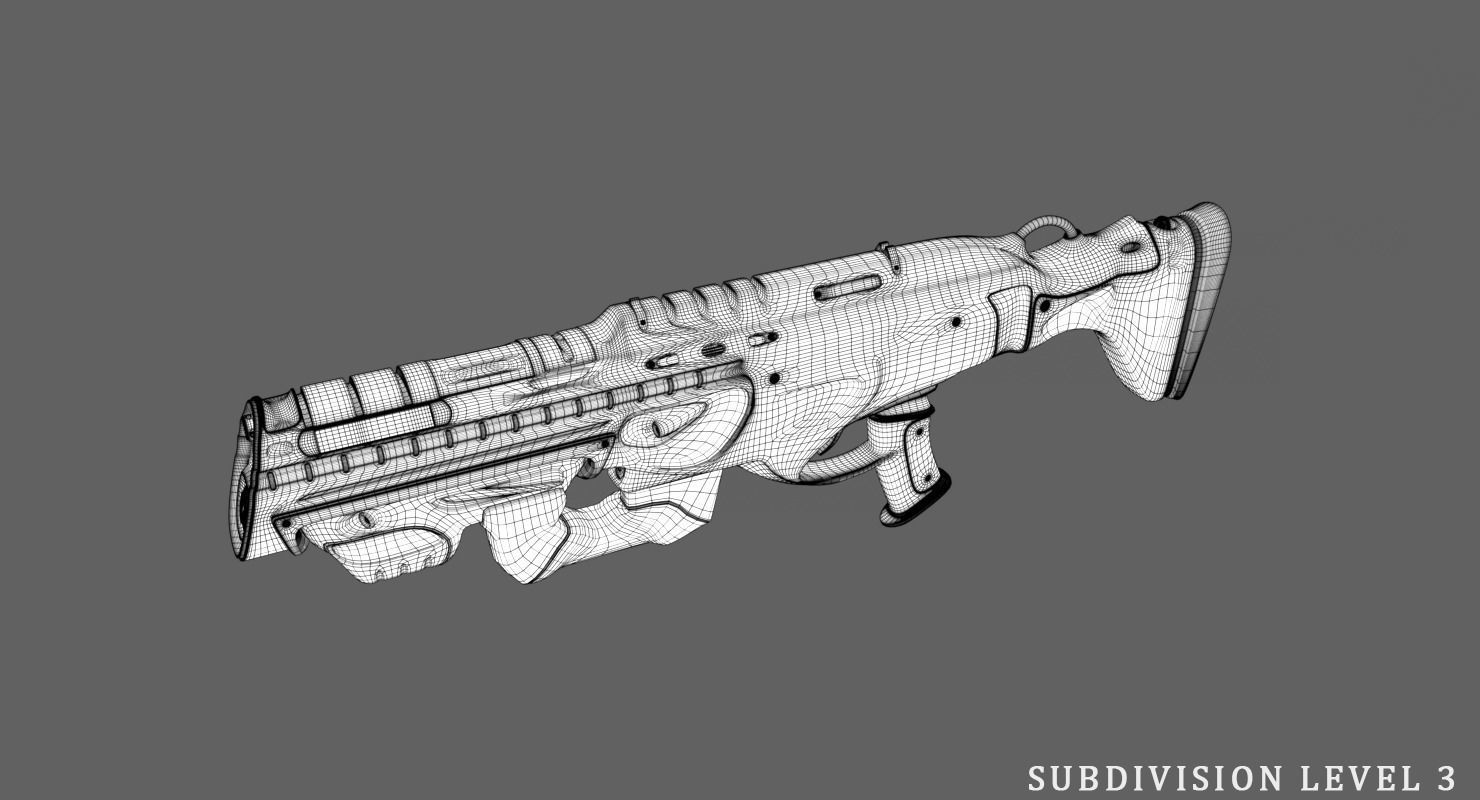 Robot Soldier Low-poly 3D model_13