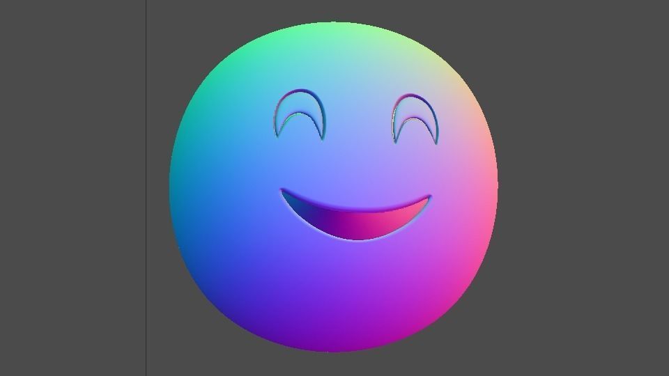Emoji Smiling Face with Smiling Eyes 3D model_10