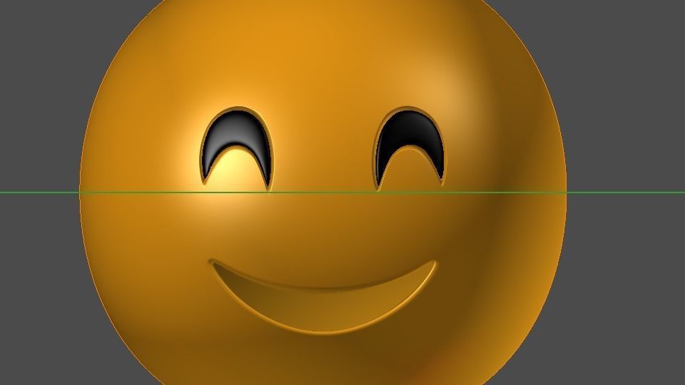 Emoji Smiling Face with Smiling Eyes 3D model_1