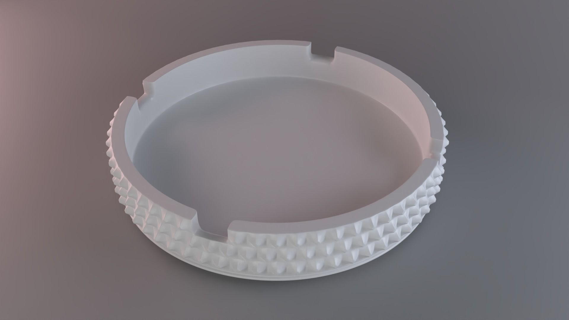 Ashtray Diamond Surface 3D print model_1