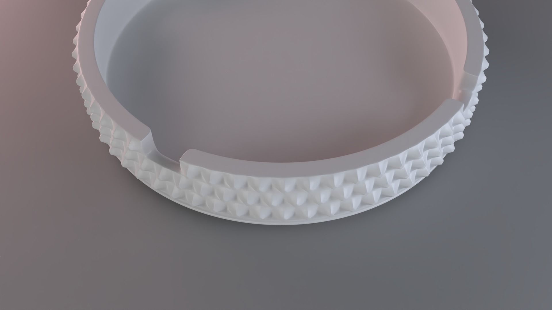 Ashtray Diamond Surface 3D print model_9