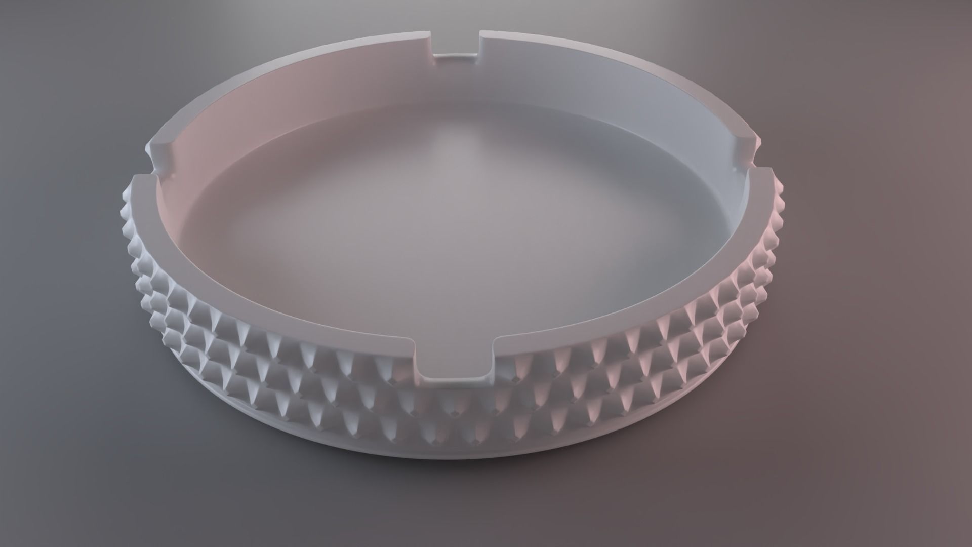 Ashtray Diamond Surface 3D print model_3