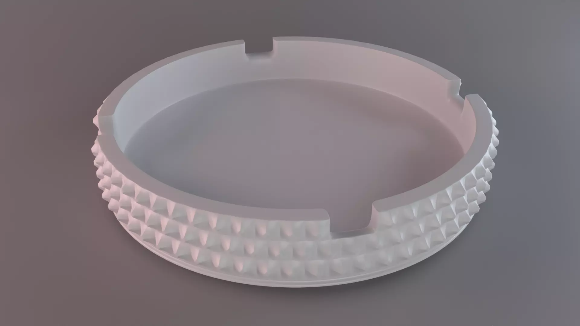 Ashtray Diamond Surface 3D print model_0