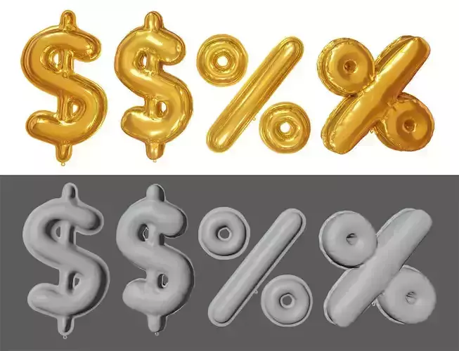 Symbols Baloon 3D model