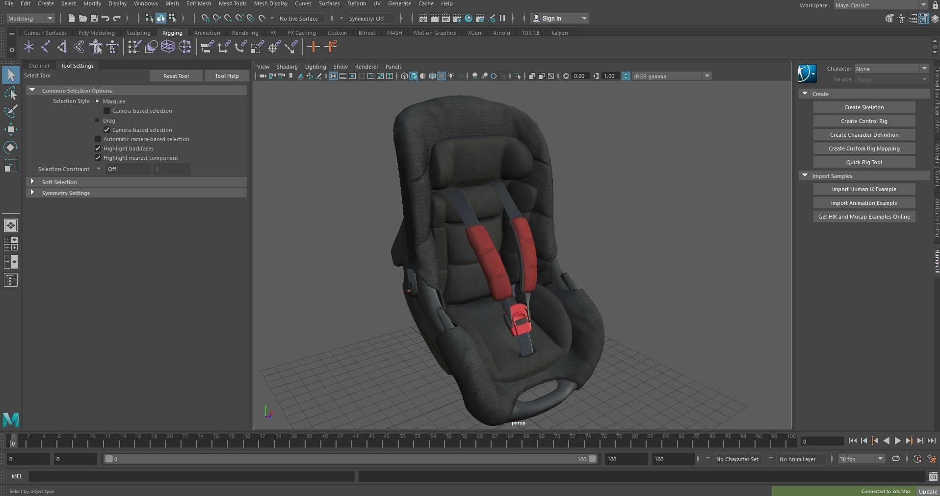 Baby Car Seat 3D model_9