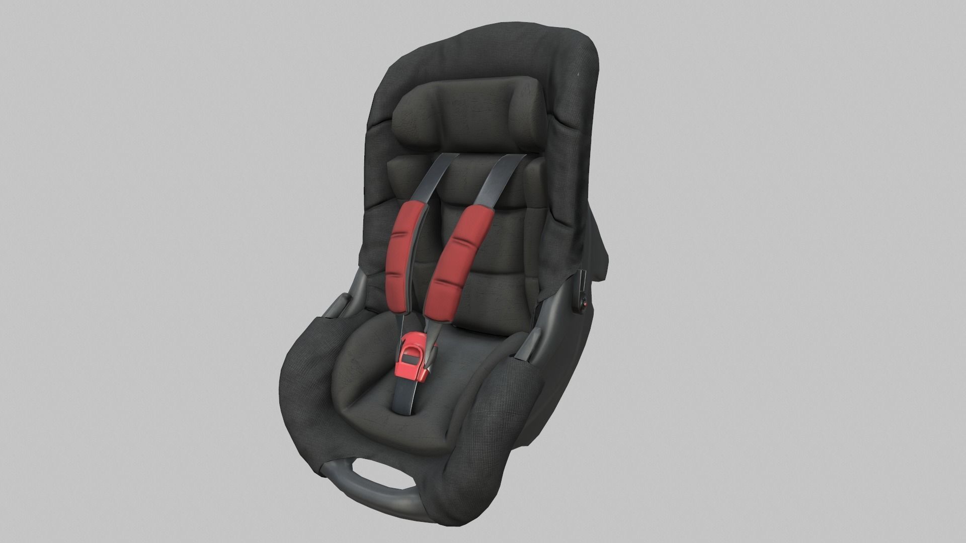 Baby Car Seat 3D model_2