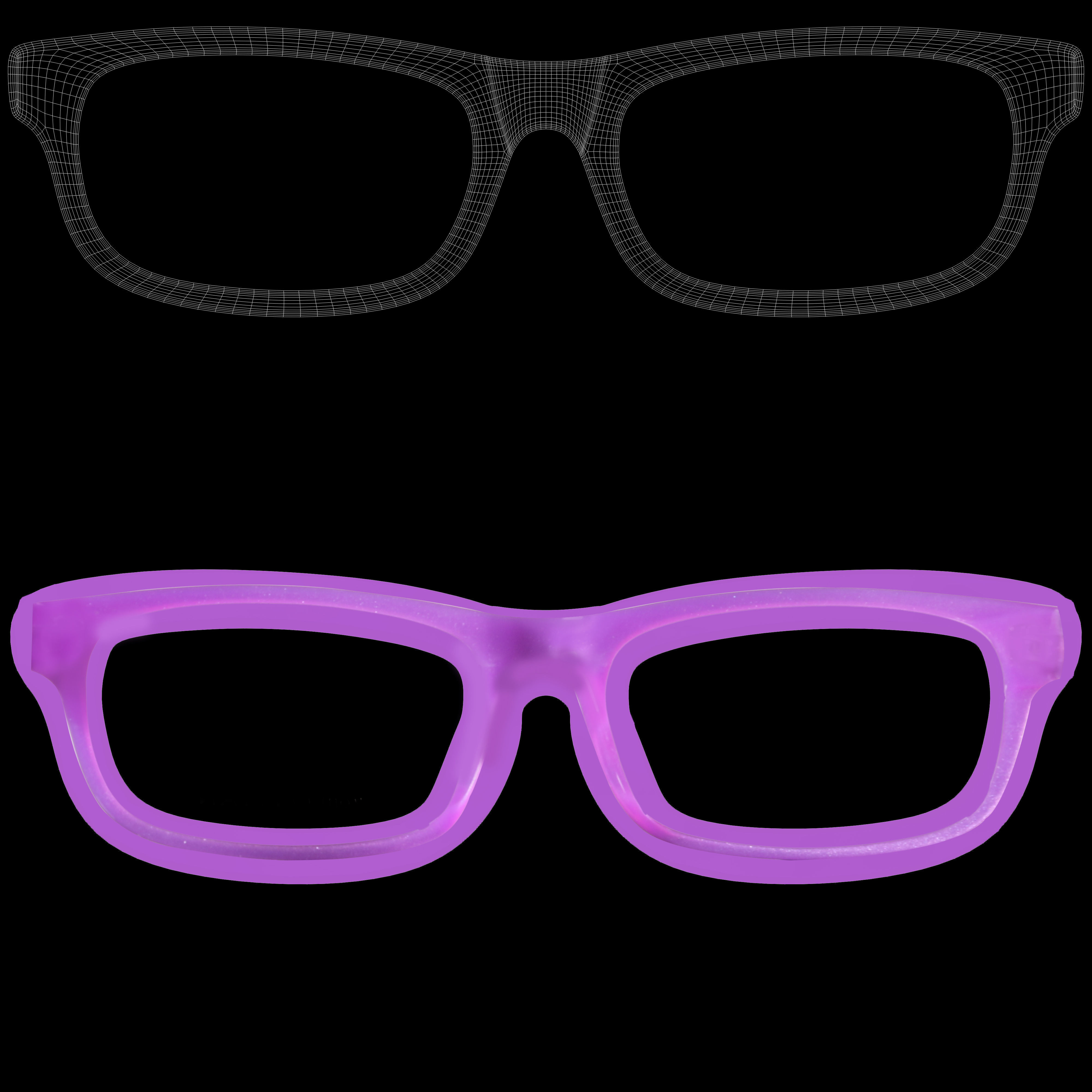 Eyeglasses for Men and Women 3D print model_14