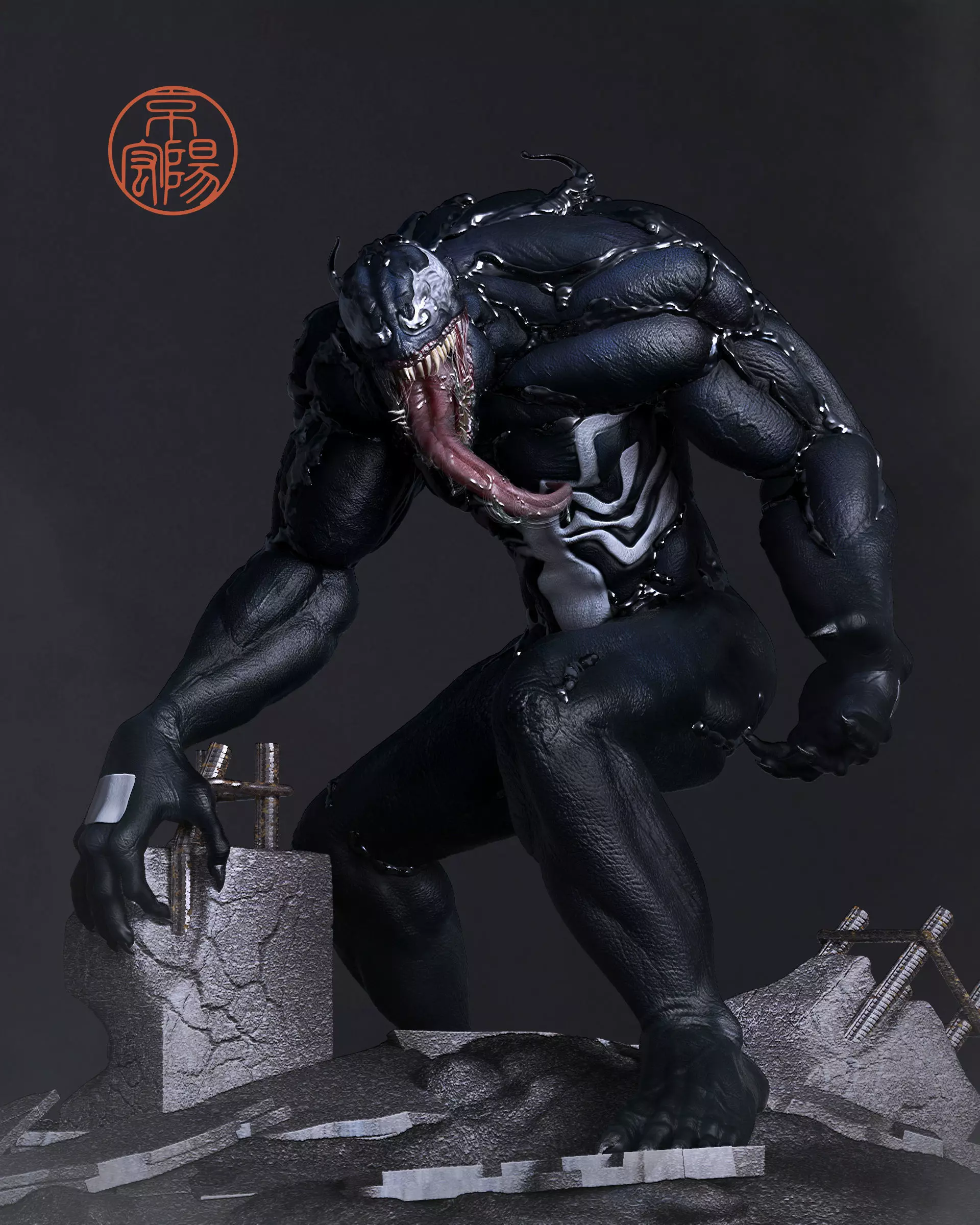 Venom For 3D Print 3D print model