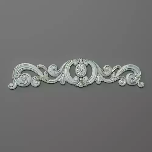 Cartouche ornate wall plaque