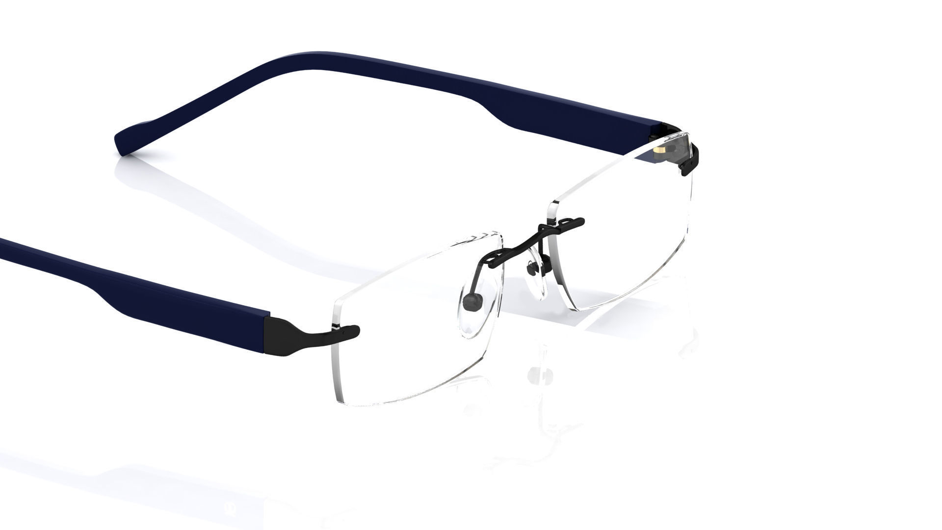 Eyeglasses for Men and Women 3D print model_3