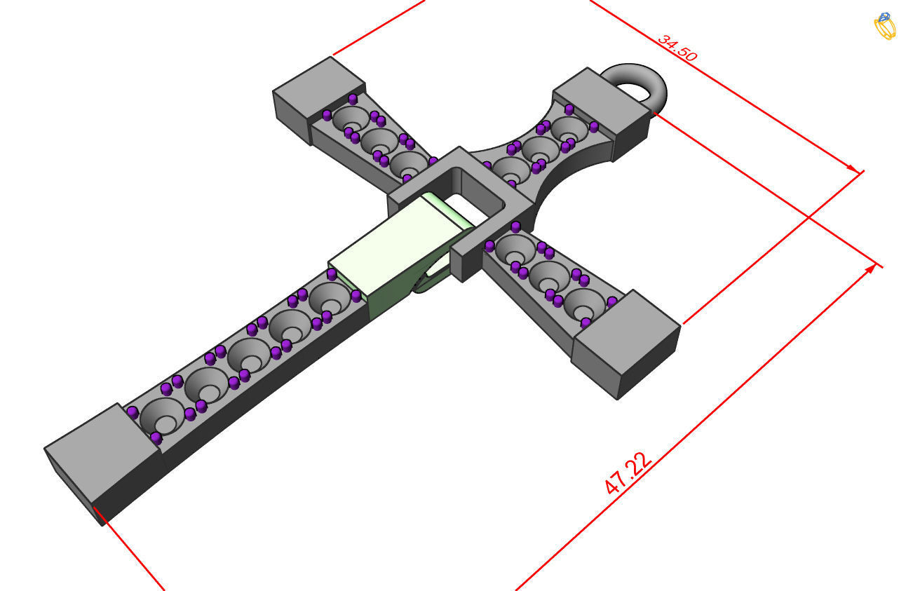Fast and the Furious  cross 3D print model_3