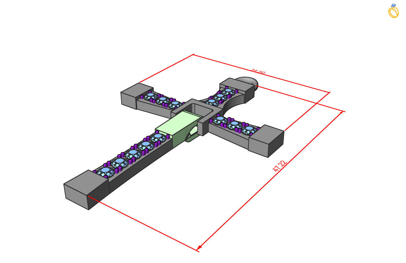 Fast and the Furious  cross 3D print model_2