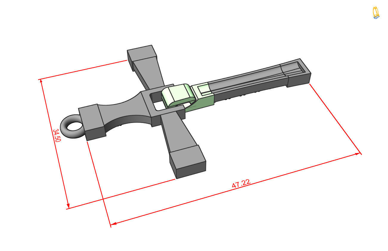 Fast and the Furious  cross 3D print model_4