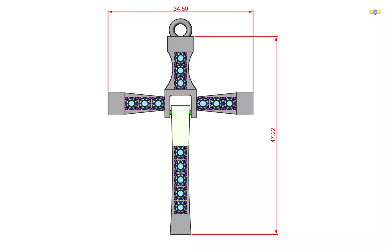 Fast and the Furious  cross 3D print model_0