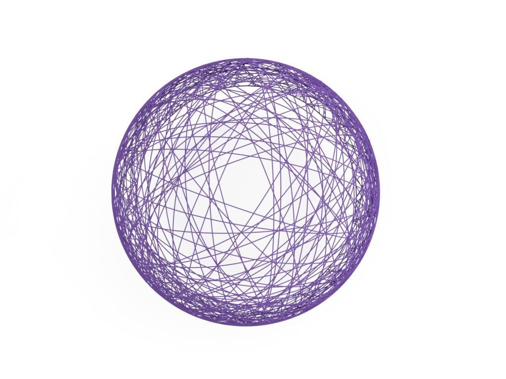 Lampshade wire egg 3D print model_3