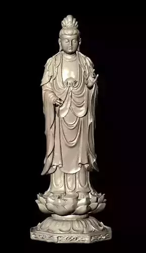 The Bodhisattva buddha statue 3D print model