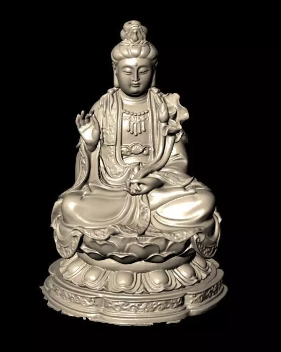 The Bodhisattva buddha statue 3D print model