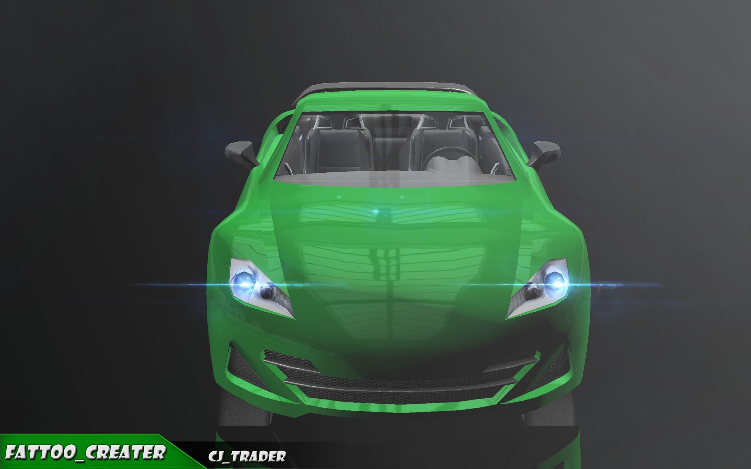 Low-Poly Lexus LFA White Racing Car  3D Model Low-poly 3D model_8