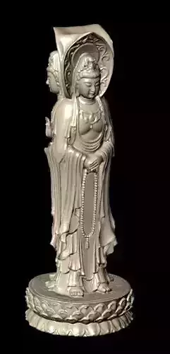 The Bodhisattva two buddha statues