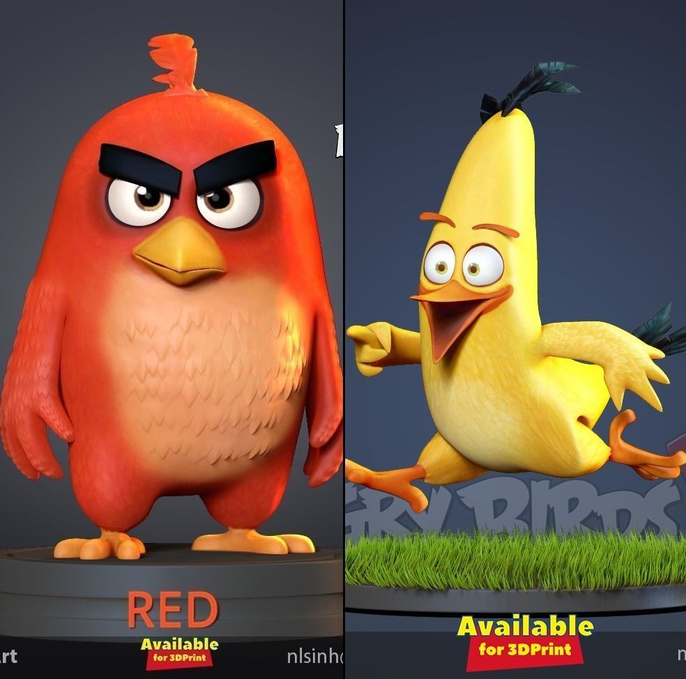 Angry Birds 2 - Red 3D print model_19