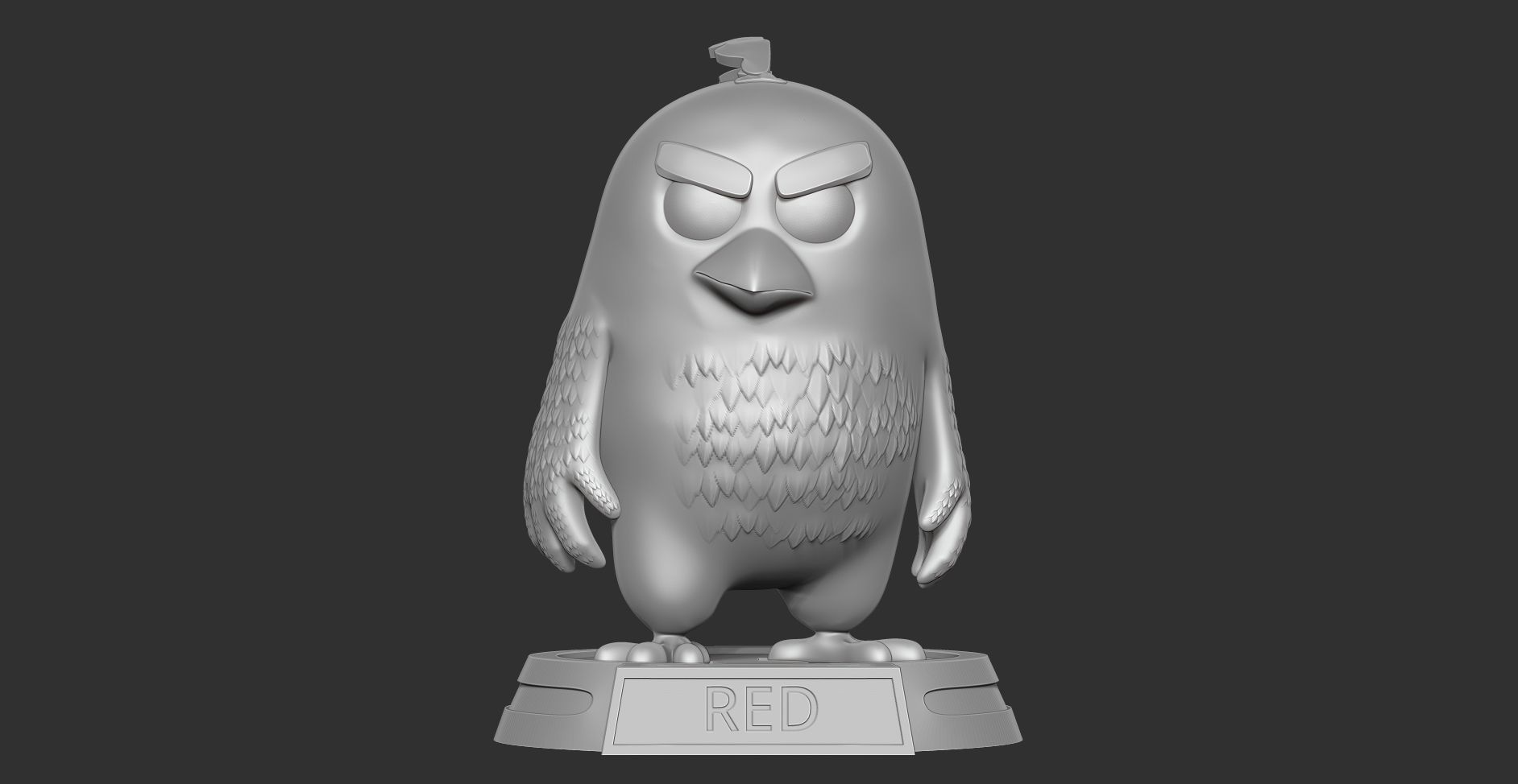 Angry Birds 2 - Red 3D print model_9