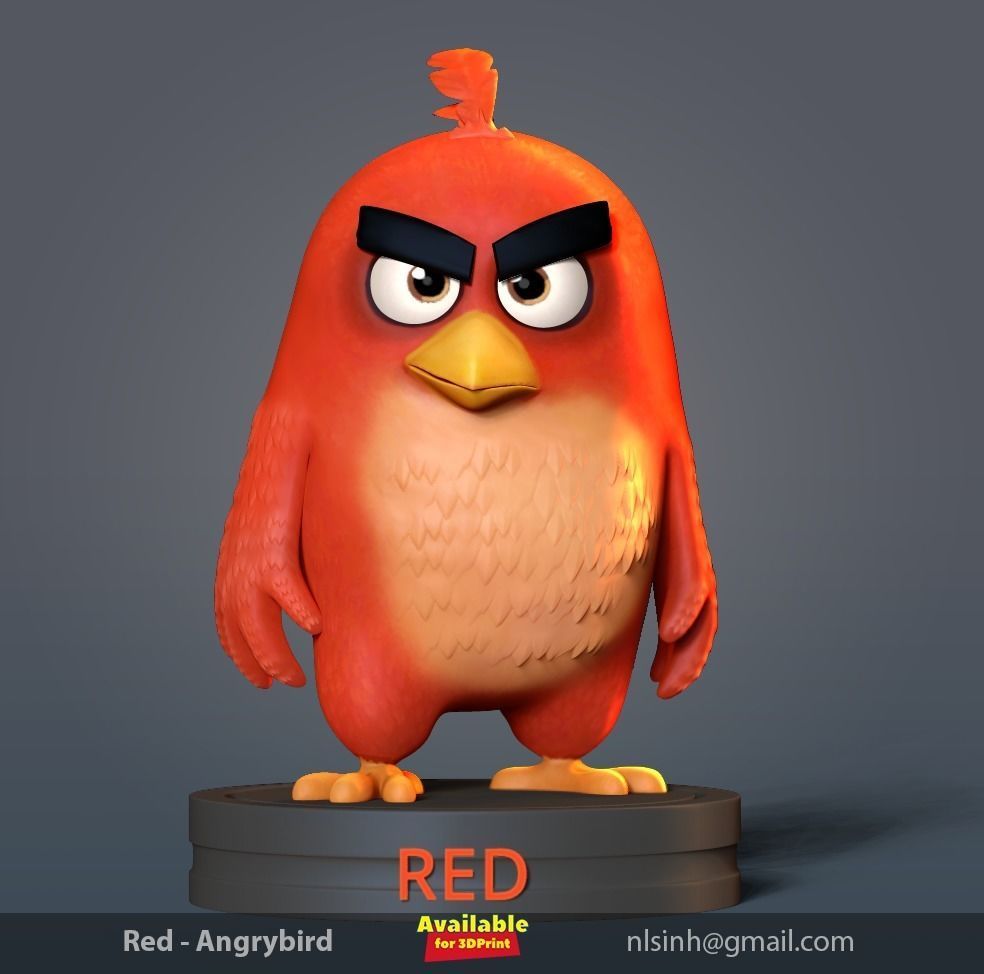 Angry Birds 2 - Red 3D print model_18