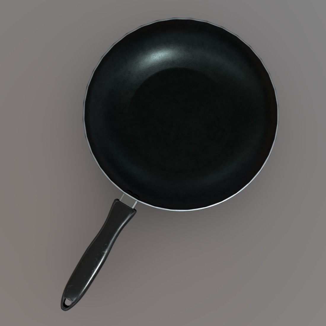 Pan 1 frying Low-poly 3D model_9