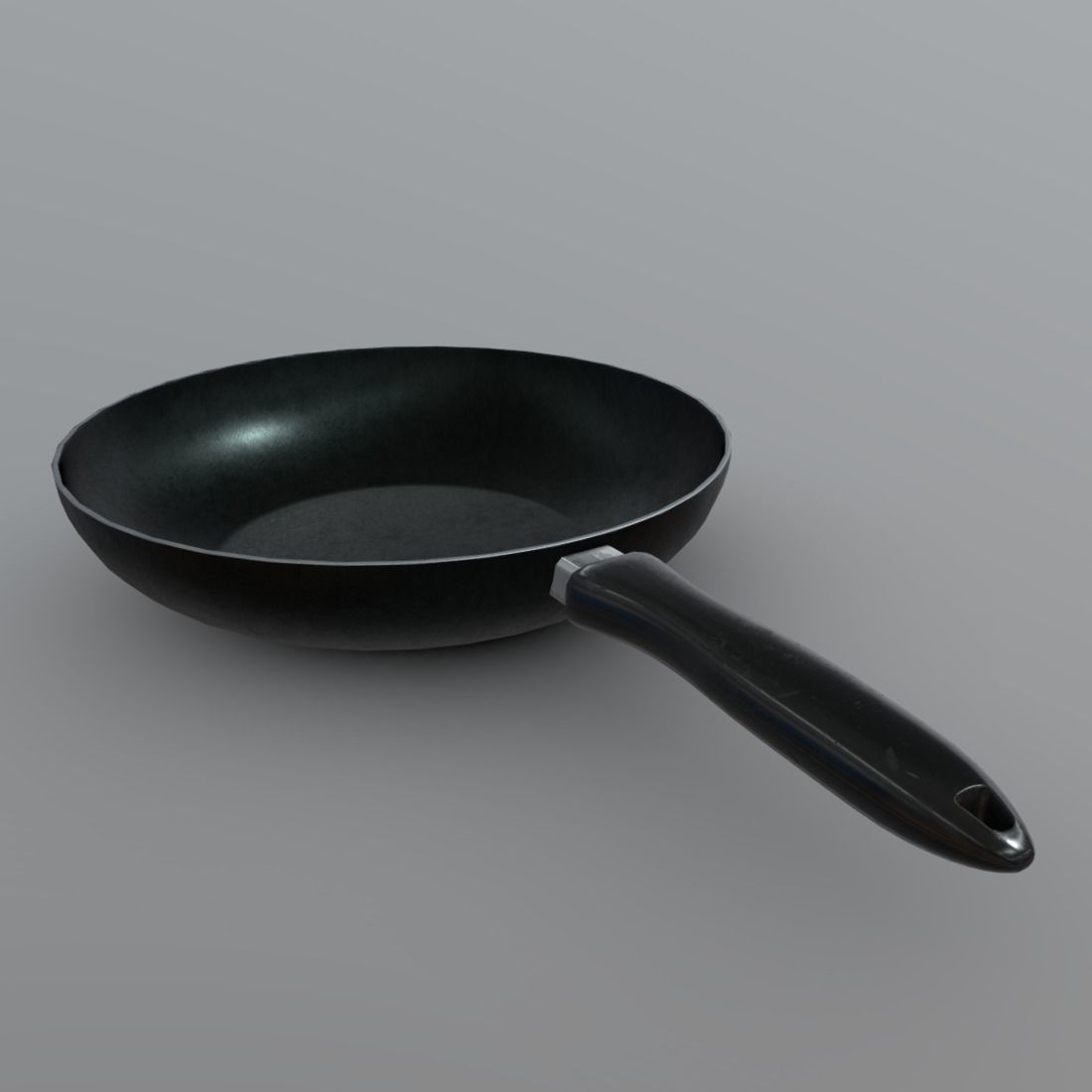 Pan 1 frying Low-poly 3D model_3