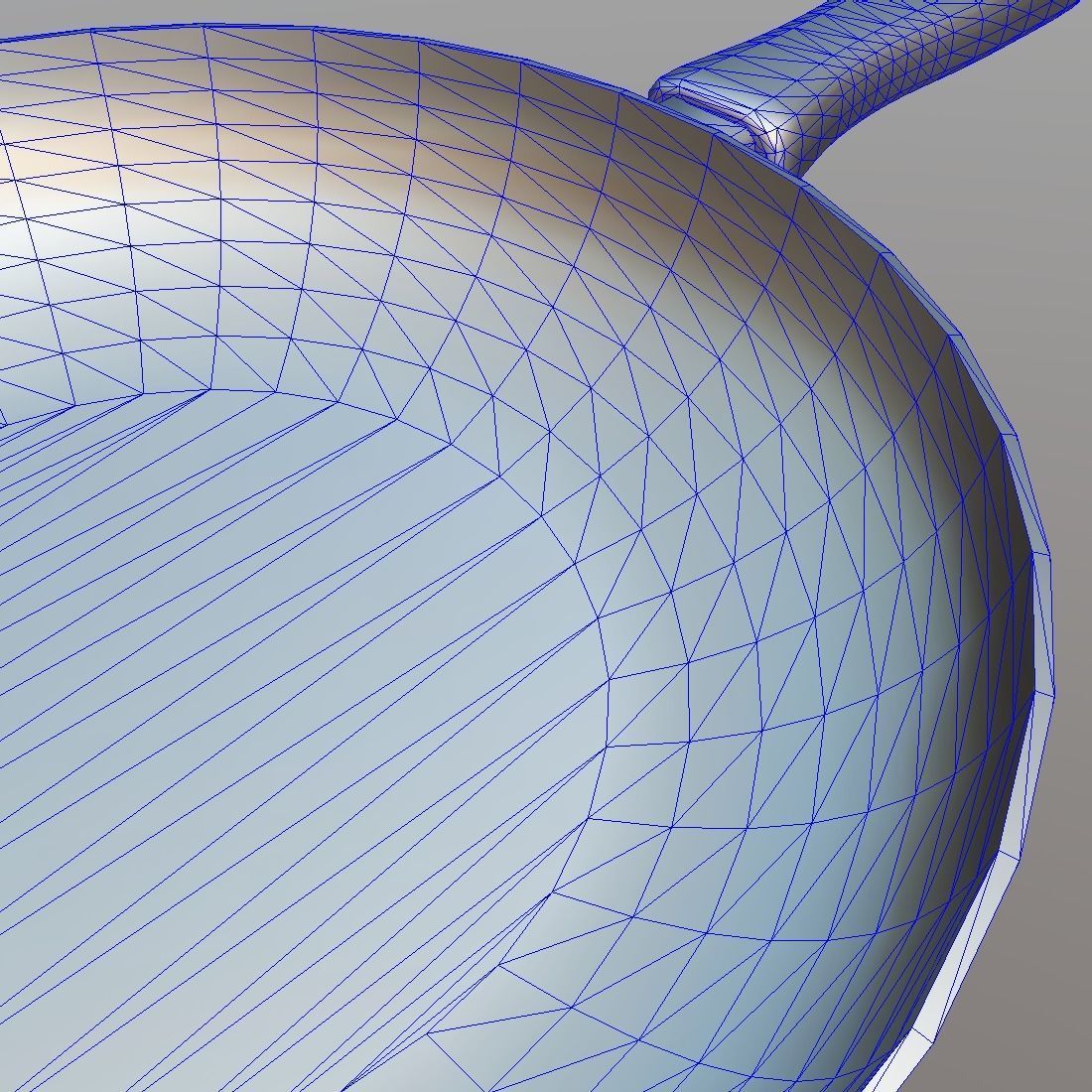 Pan 1 frying Low-poly 3D model_16