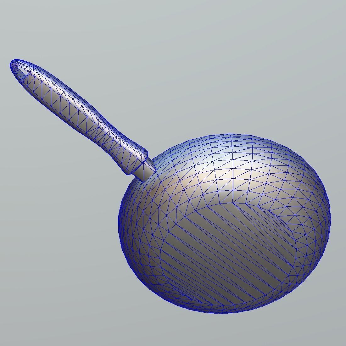 Pan 1 frying Low-poly 3D model_12