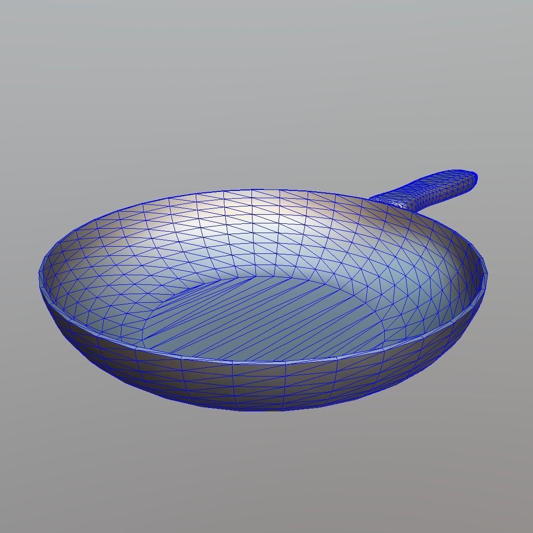 Pan 1 frying Low-poly 3D model_8
