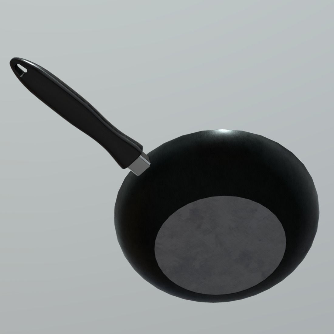 Pan 1 frying Low-poly 3D model_11
