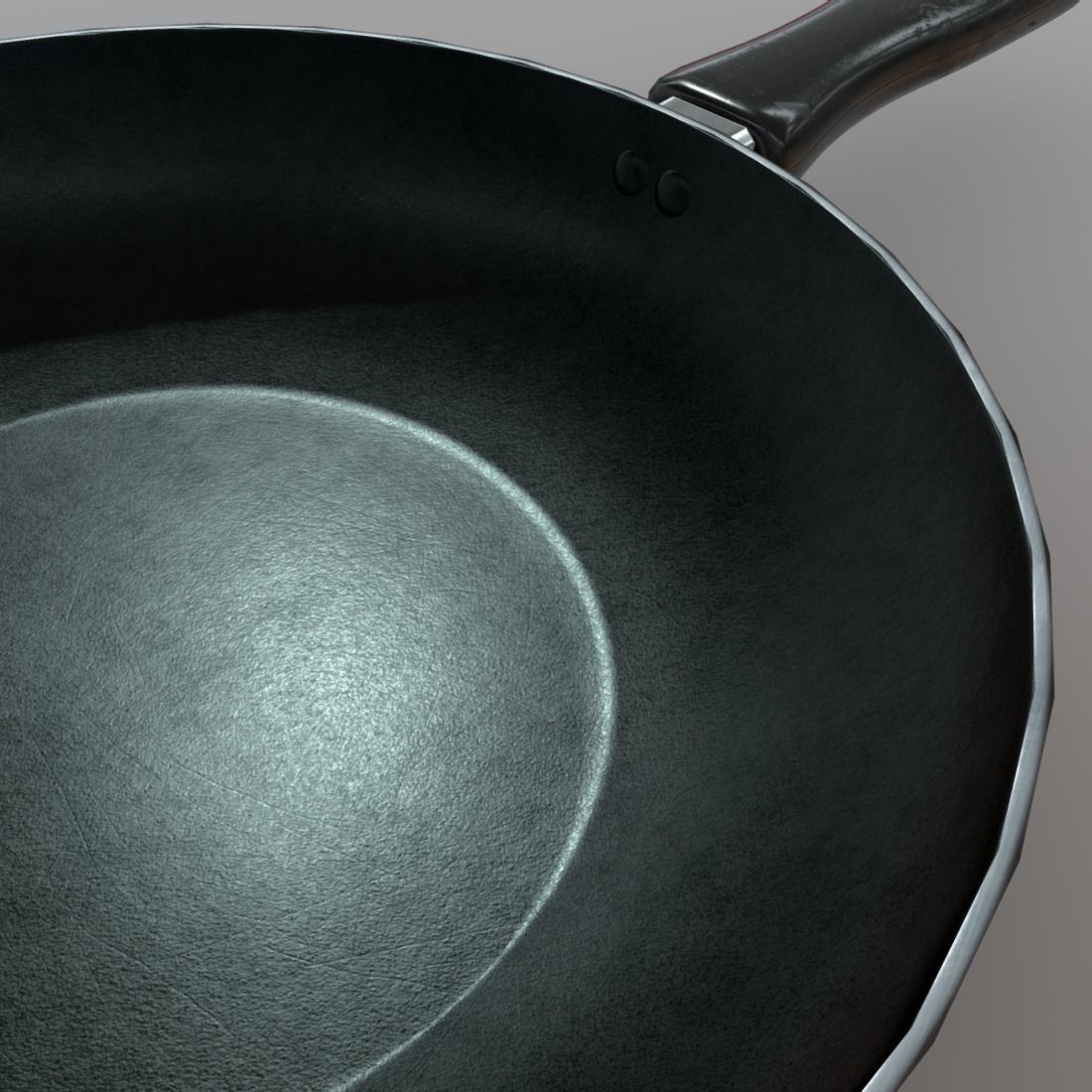 Pan 1 frying Low-poly 3D model_15