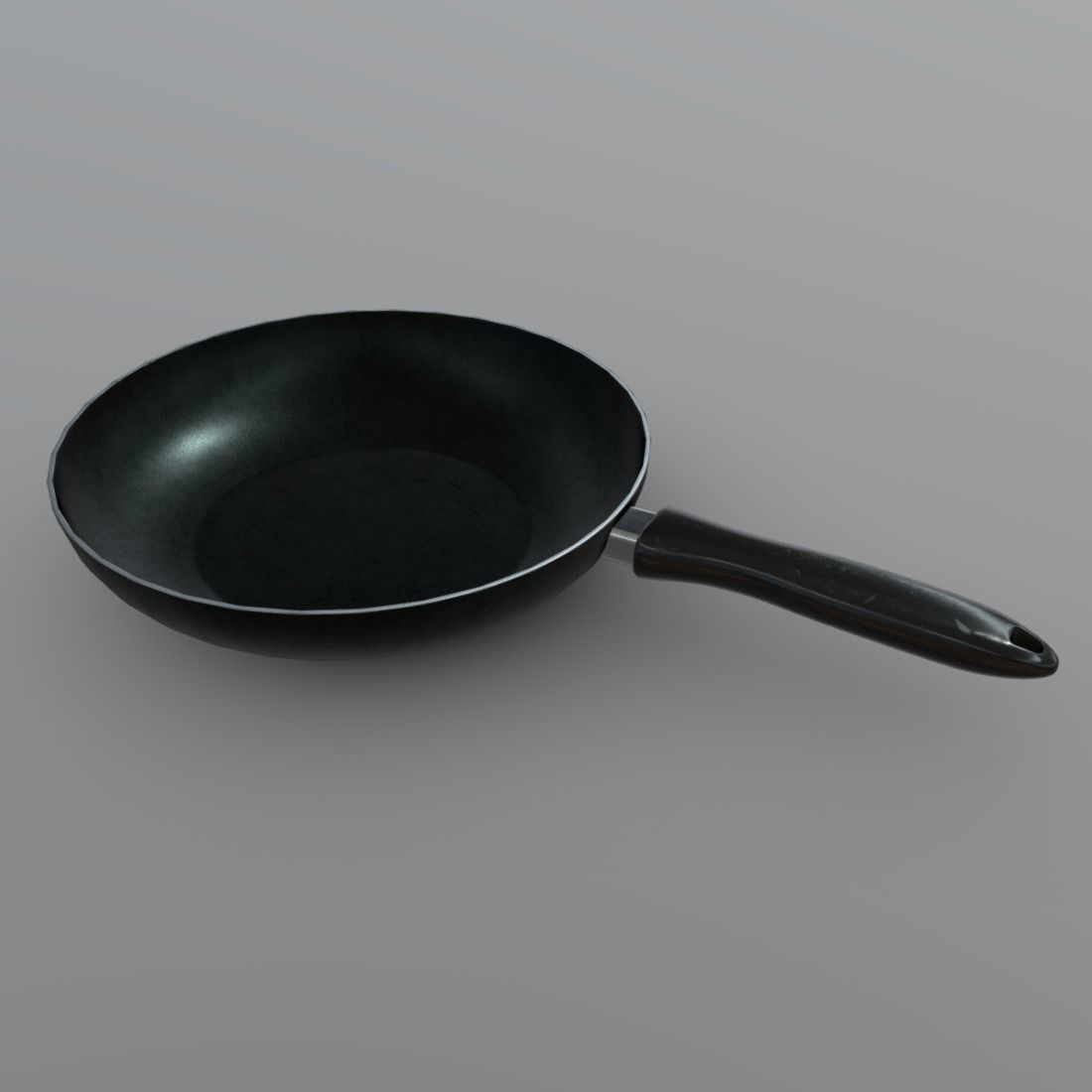 Pan 1 frying Low-poly 3D model_2