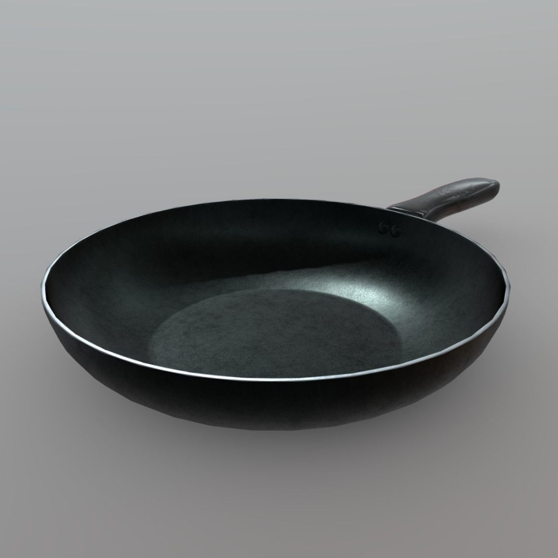 Pan 1 frying Low-poly 3D model_7