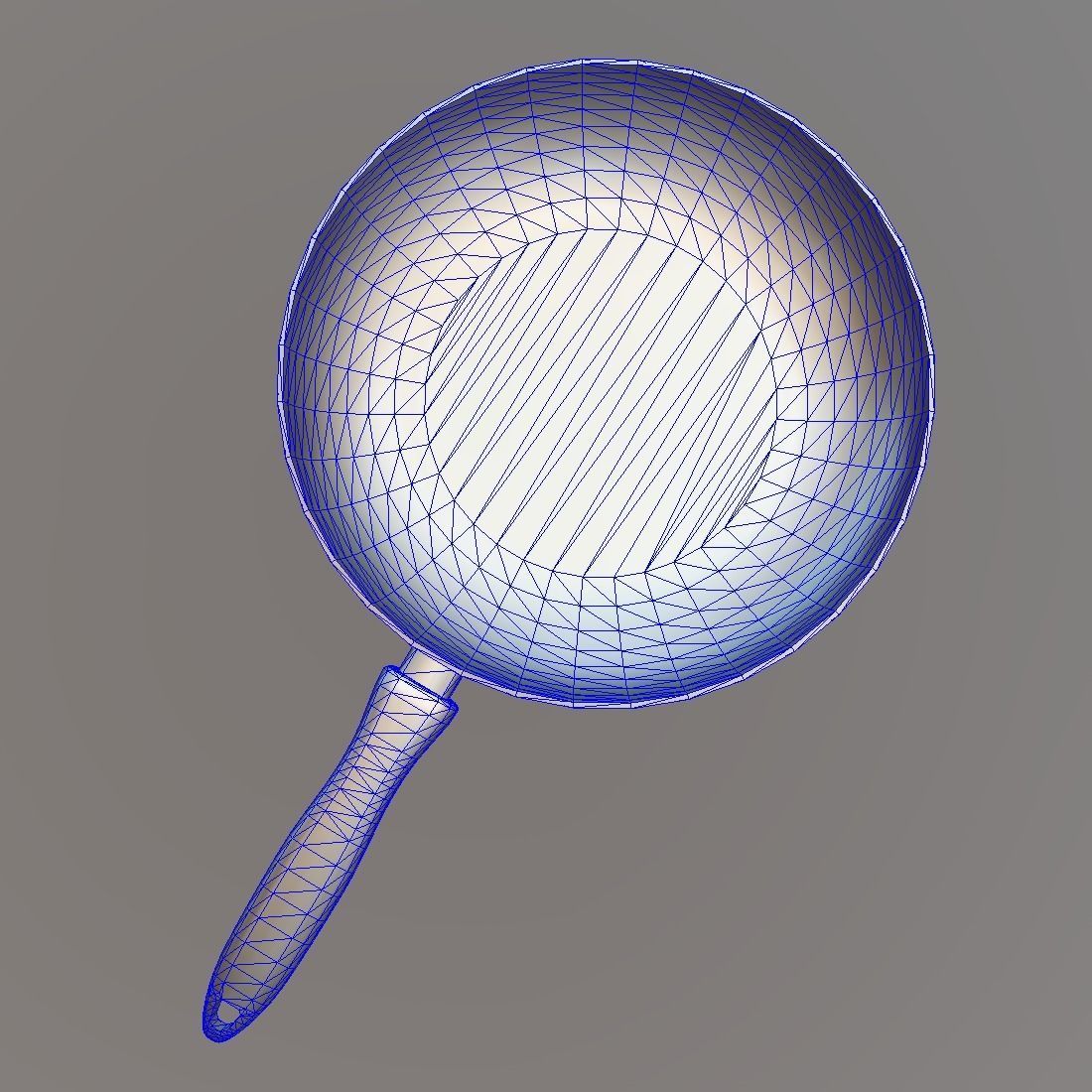 Pan 1 frying Low-poly 3D model_10