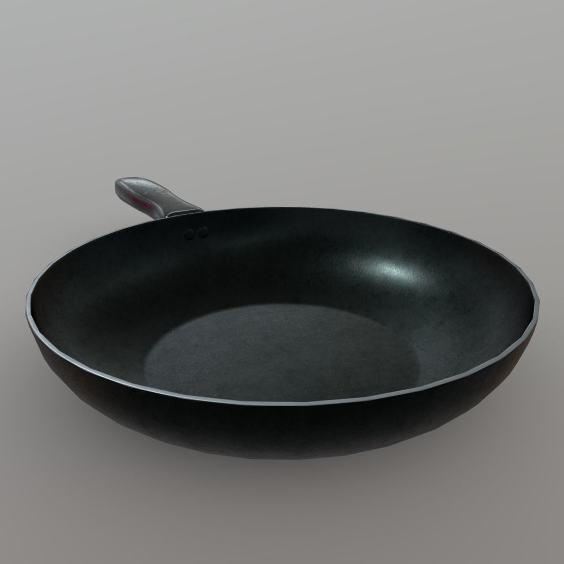Pan 1 frying Low-poly 3D model_6
