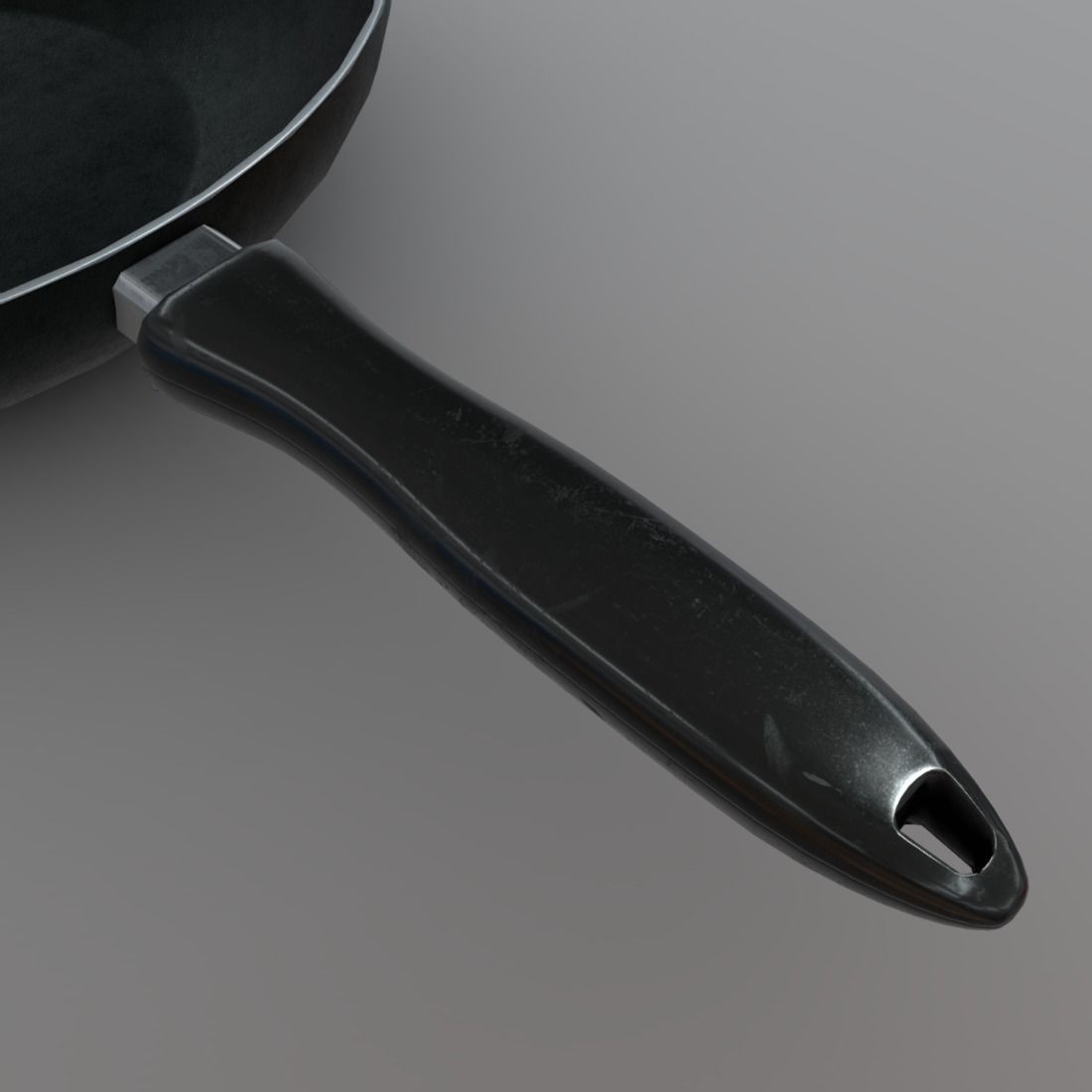 Pan 1 frying Low-poly 3D model_13