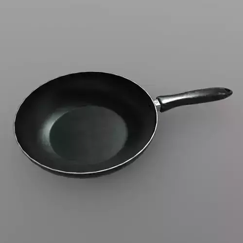Pan 1 frying Low-poly 3D model
