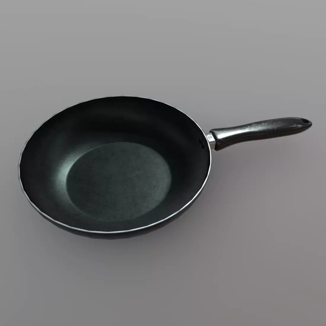 Pan 1 frying Low-poly 3D model_0