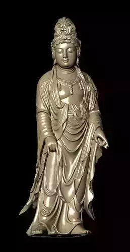 The Bodhisattva golden buddha statue