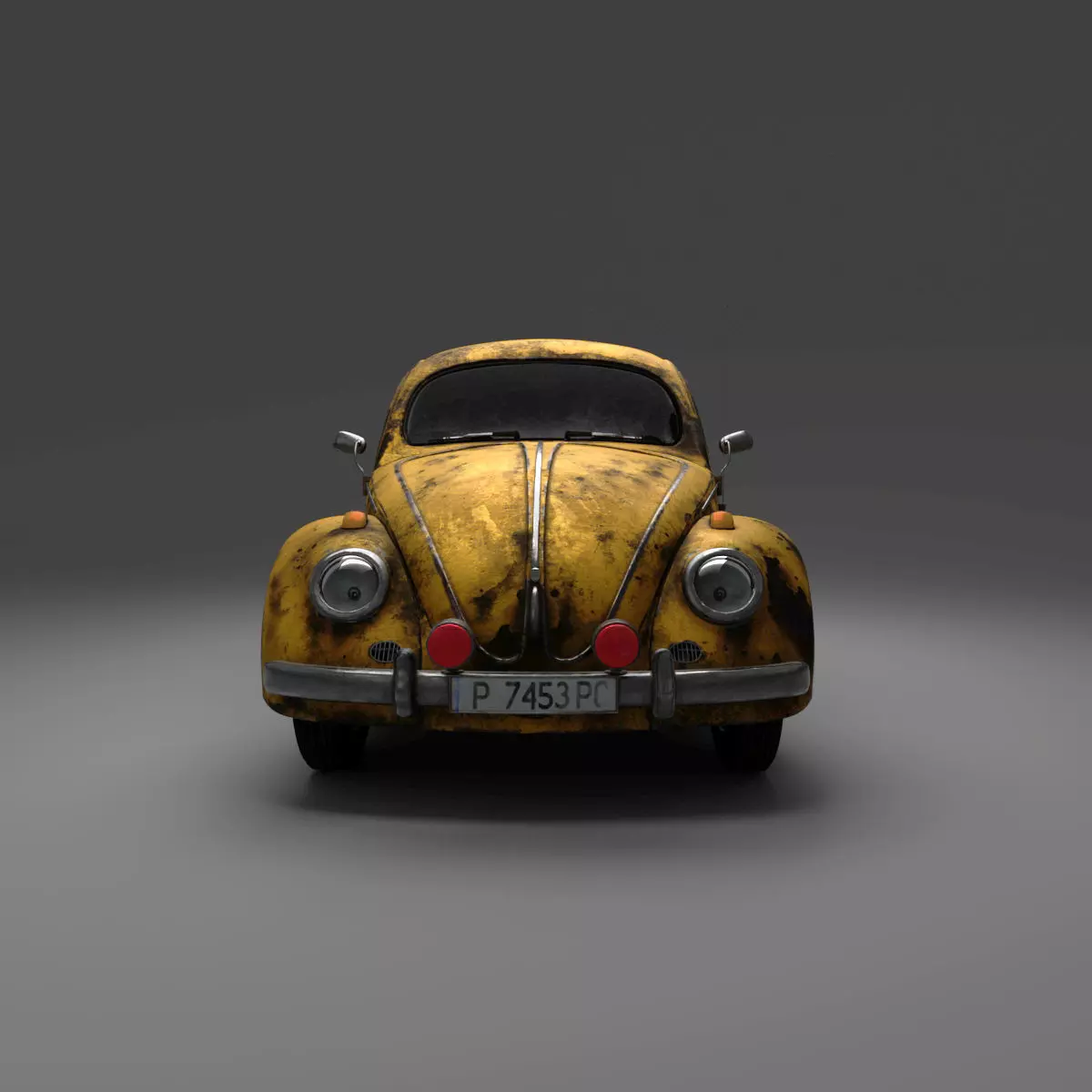 Volkswagen BeetleSplit car 3D model_0