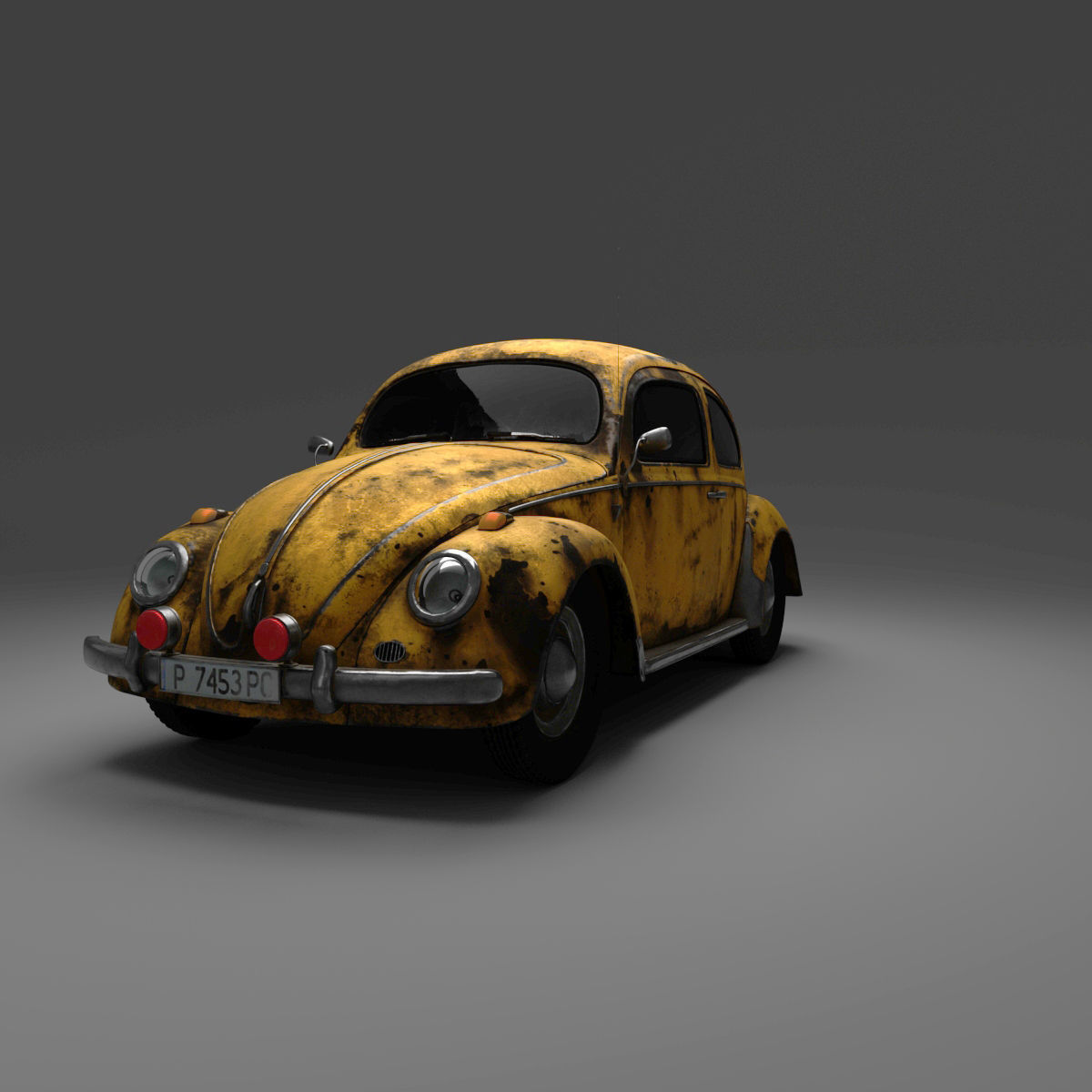 Volkswagen BeetleSplit car 3D model_1