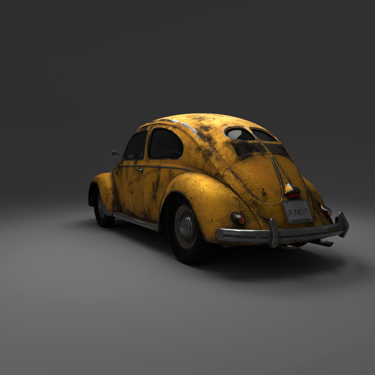 Volkswagen BeetleSplit car 3D model_4