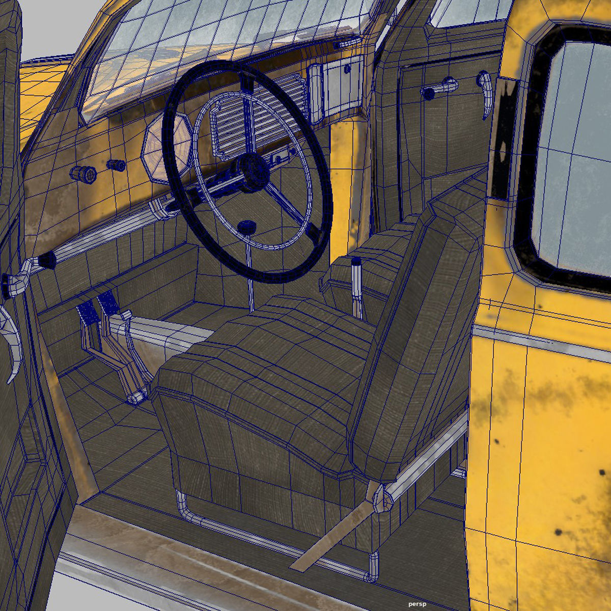 Volkswagen BeetleSplit car 3D model_6