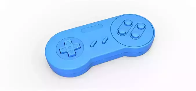 Old school game controller Scale 1 to 2 Keychain 3D print model